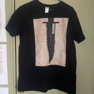 2015 Rambo movie graphic t-shirt Sz L